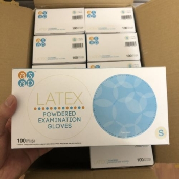 Găng tay cao su Latex có bột 9″ – Hãng ASAP