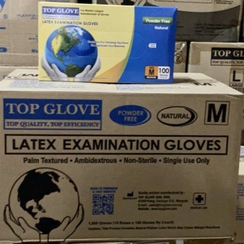 Găng tay cao su y tế latex không bột – Top Glove