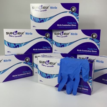 Găng Tay Y Tế Không Bột Nitrile 9″ – Superieur